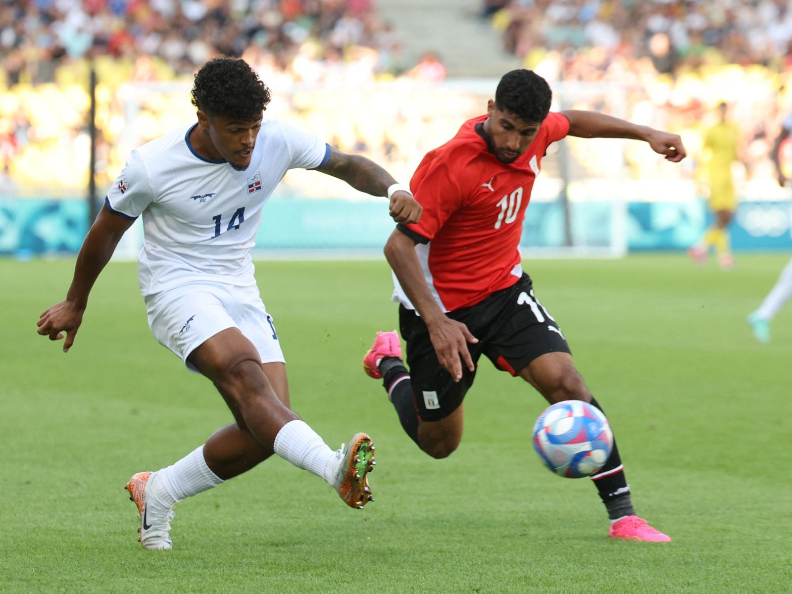 Las selecciones de Rep. Dominicana y Egipto igualaron sin goles en el Estade La Beaujoire. (Foto: AFP)