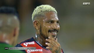 ¡Apareció el VAR! Así fue el gol anulado a Paolo Guerrero en el César Vallejo vs. Sport Huancayo