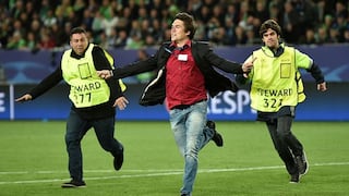 Real Madrid vs. Wolfsburgo: hincha invadió campo e hizo sufrir a seguridad