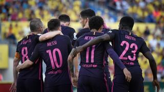 Barcelona goleó 4-1 a Las Palmas y sigue en pelea por el título de La Liga Santander
