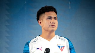 Pretell recordó al ‘Chorri’ Palacios y Paolo Guerrero en su presentación en LDU: “Han dejado la valla muy alta”