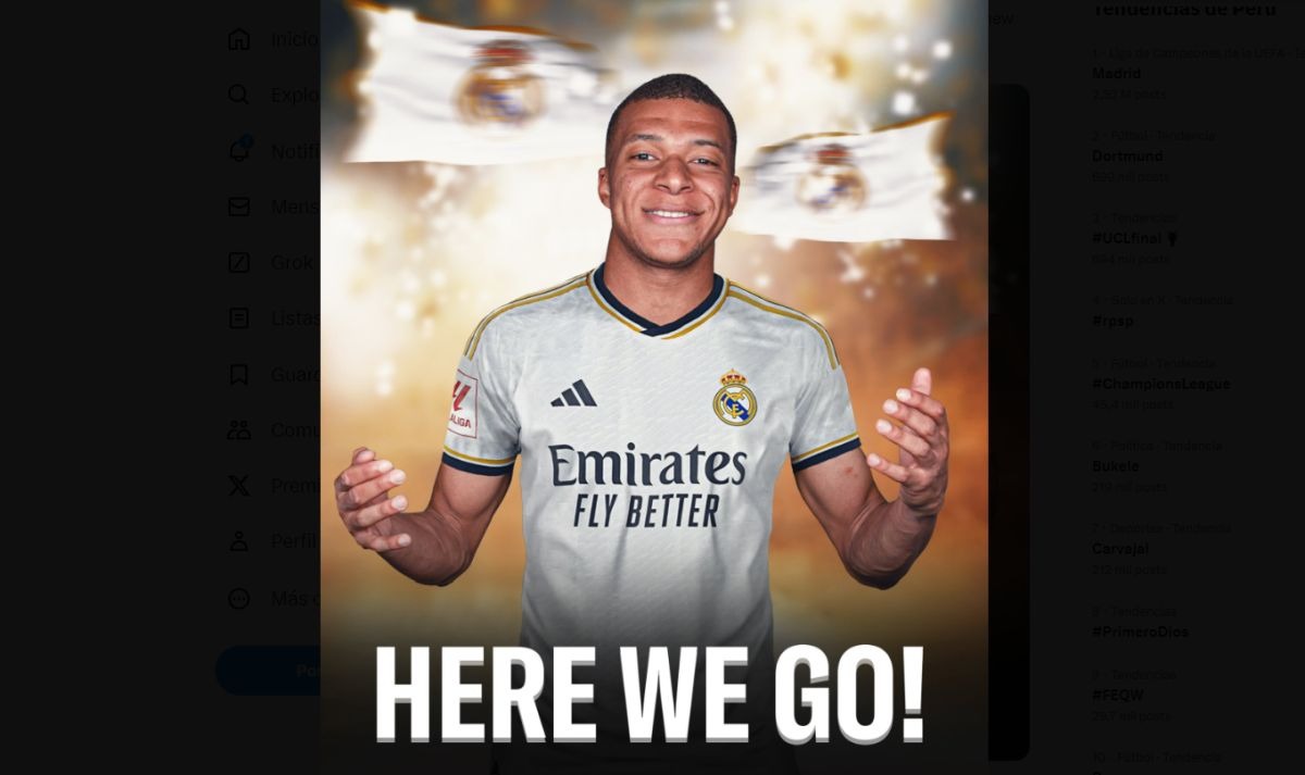 Kylian Mbappé llega al Real Madrid desde el PSG como agente libre. (Foto: Fabrizio Romano en 'X')