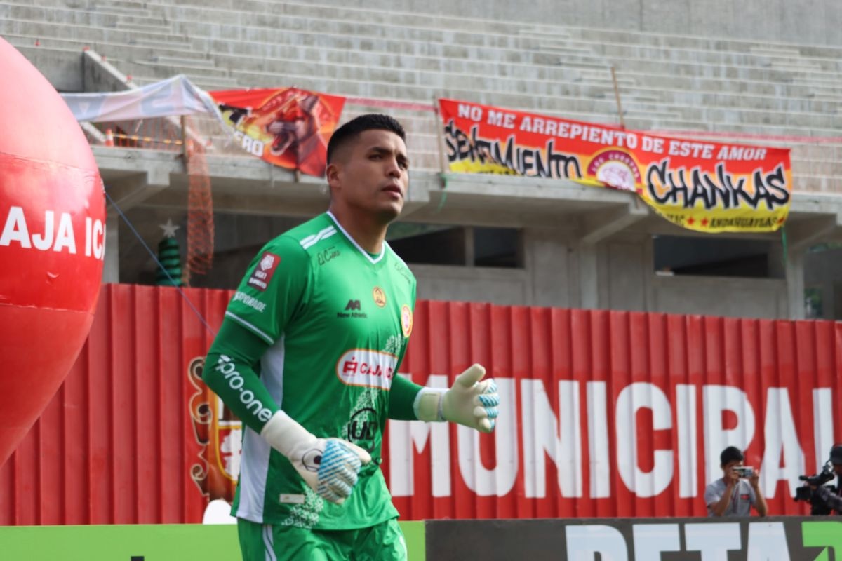 Hairo Camacho fue el portero titular de Los Chankas en el triunfo sobre Universitario. (Foto: Los Chankas)