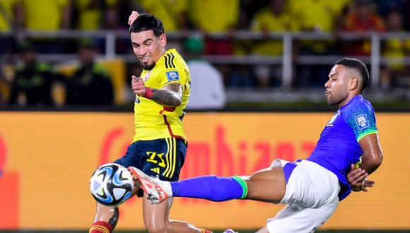 Brasil vs. Colombia juegan por las Eliminatorias 2026. (Foto: Getty Images)