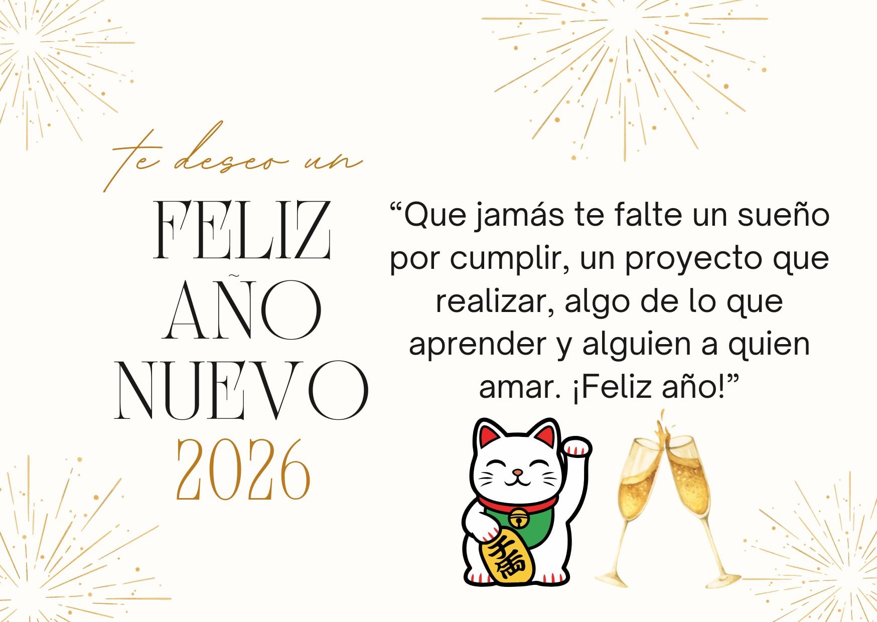 ESTADOS UNIDOS, 31/12/2025.- Que el 2026 te sorprenda con bendiciones que no veías venir, pero necesitabas. FOTO DE CANVA.COM