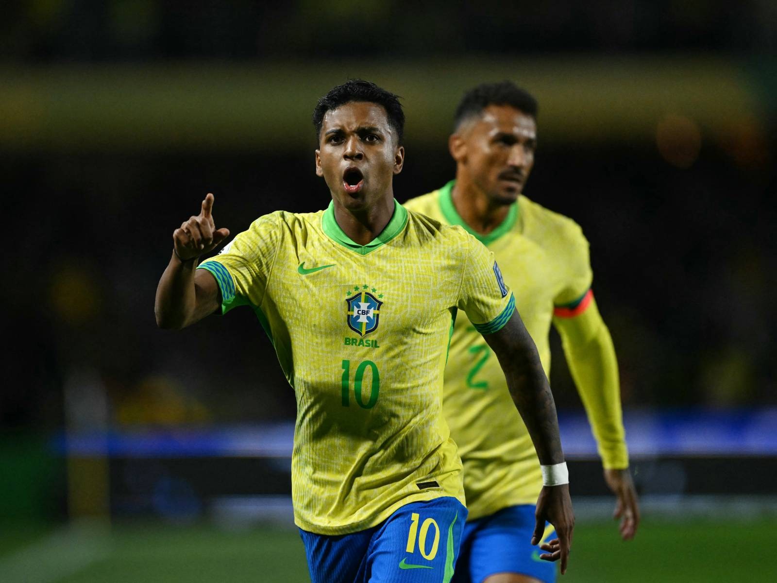 Rodrygo le devuelve la vida a Brasil en las Eliminatorias Conmebol con un gol que sirvió para derrotar a Ecuador en Curitiba. (Foto: Mauro PIMENTEL / AFP)