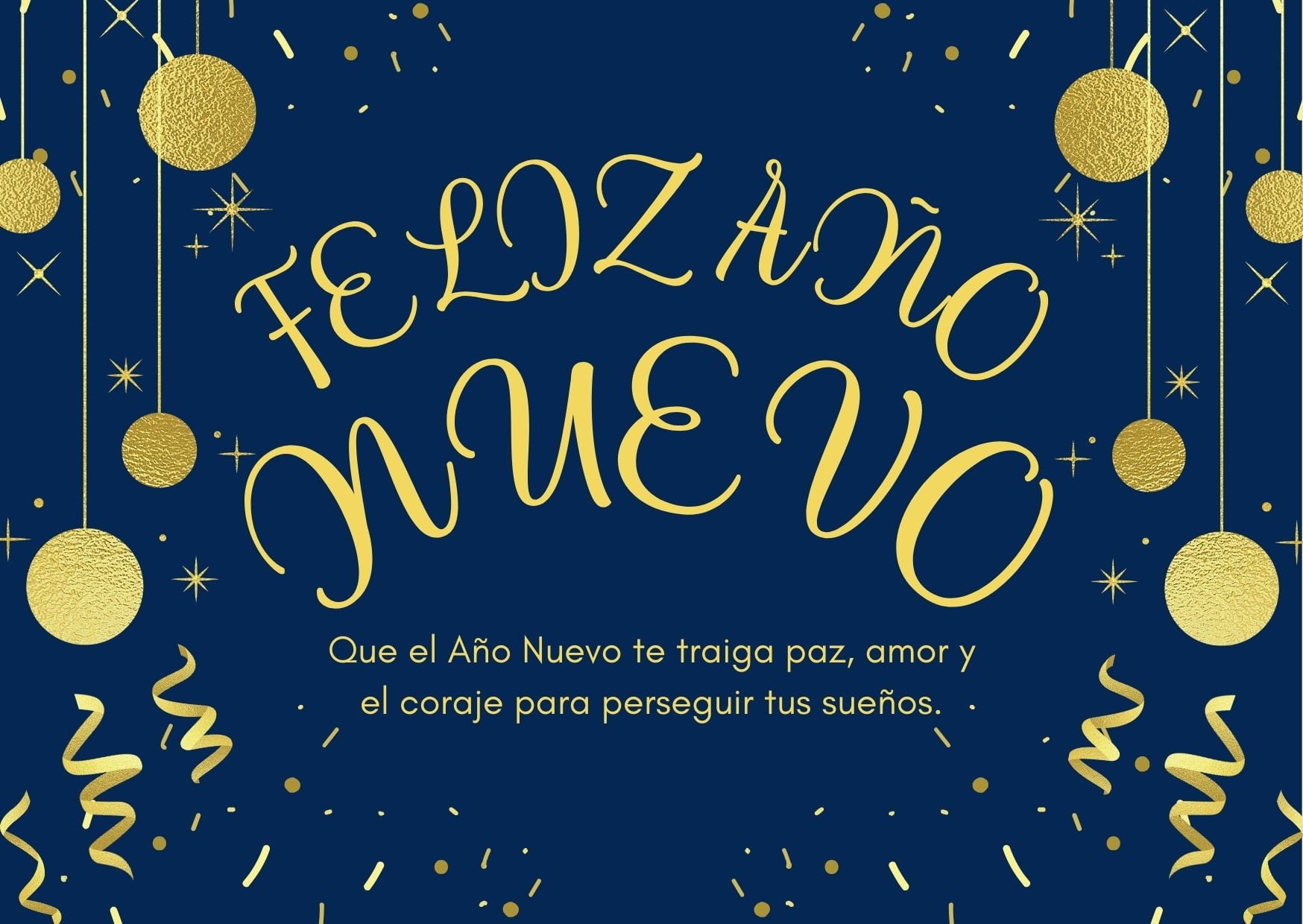 Escoge las mejores imágenes de las tarjetas con frases bonitas del Año Nuevo 2025 para que puedas enviar a tus amigos y a la familia este 31 de diciembre vía WhatsApp, Instagram, Telegram, Facebook y TikTok (Foto: Canva.com)