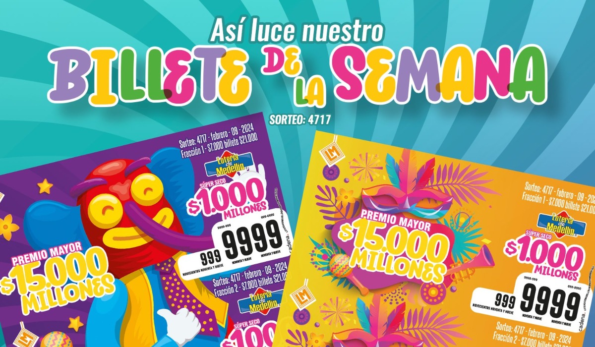 Número ganador de la Lotería de Medellín: resultados del viernes 9 de febrero (Foto: @LoteriaMedellin).