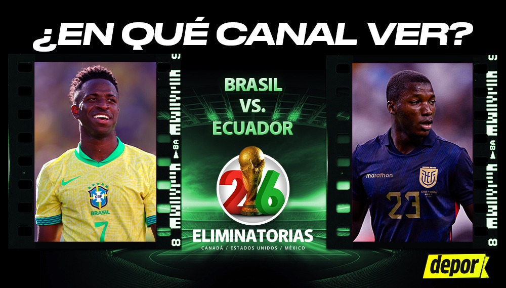 Brasil vs. Ecuador: se enfrentan por Eliminatorias 2026. (Diseño: Depor)