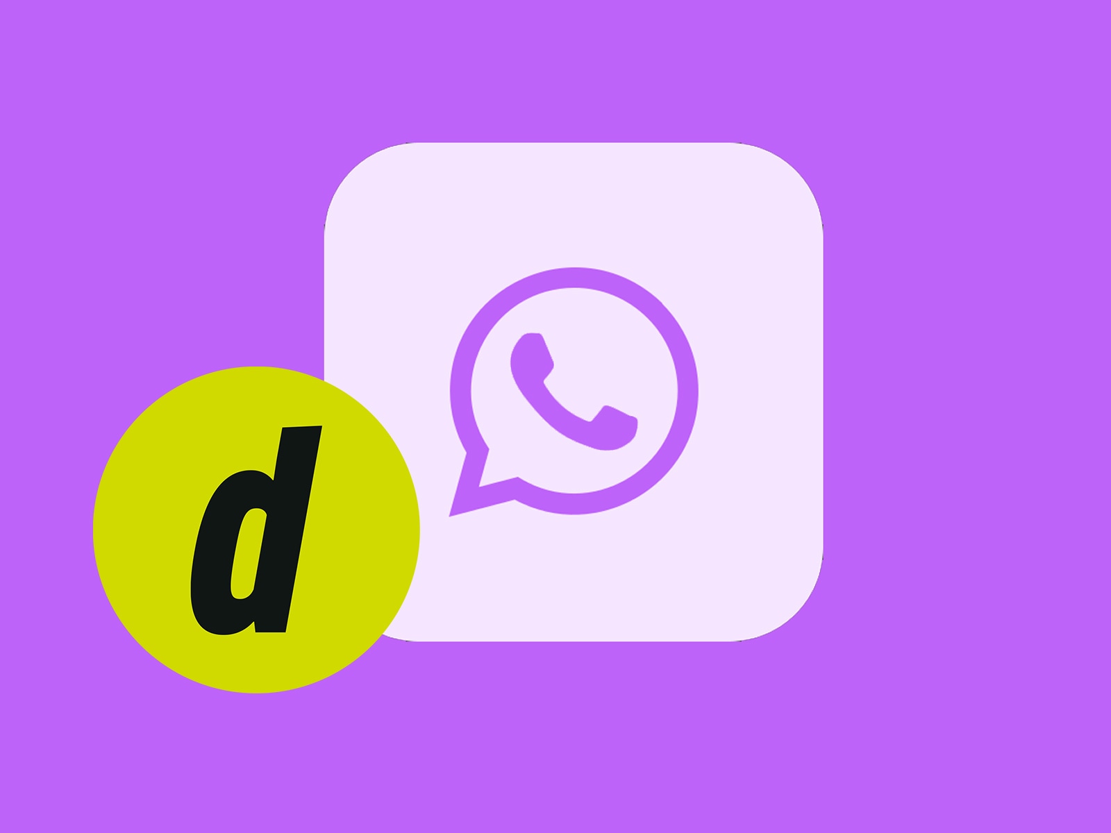 WHATSAPP | De esta manera quedará la app cuando actives el "Modo lila". (Foto: Composición)