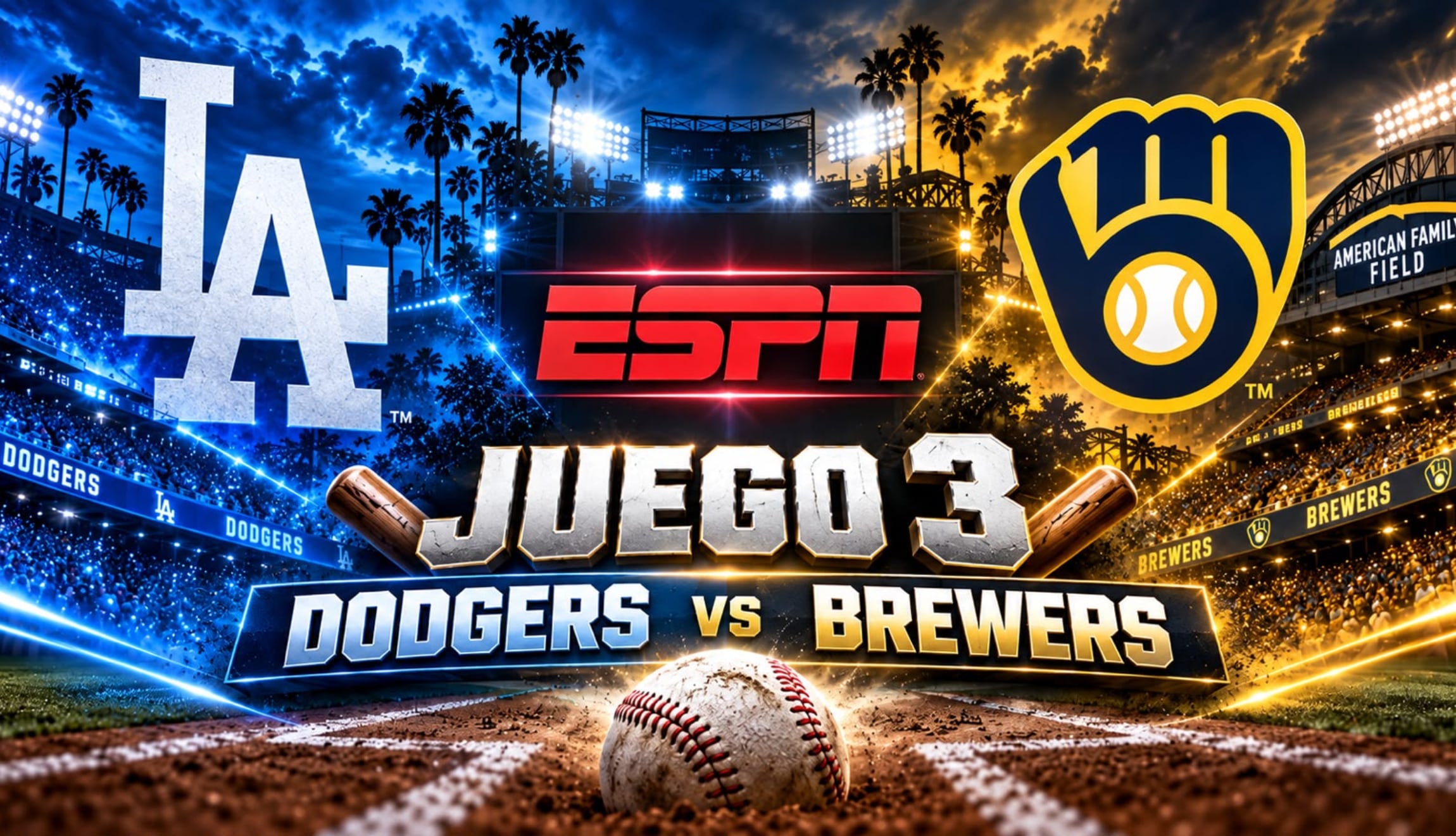 ESPN EN VIVO GRATIS — cómo ver Juego 3 de Dodgers vs. Brewers EN DIRECTO por MLB TV y Disney Plus Online