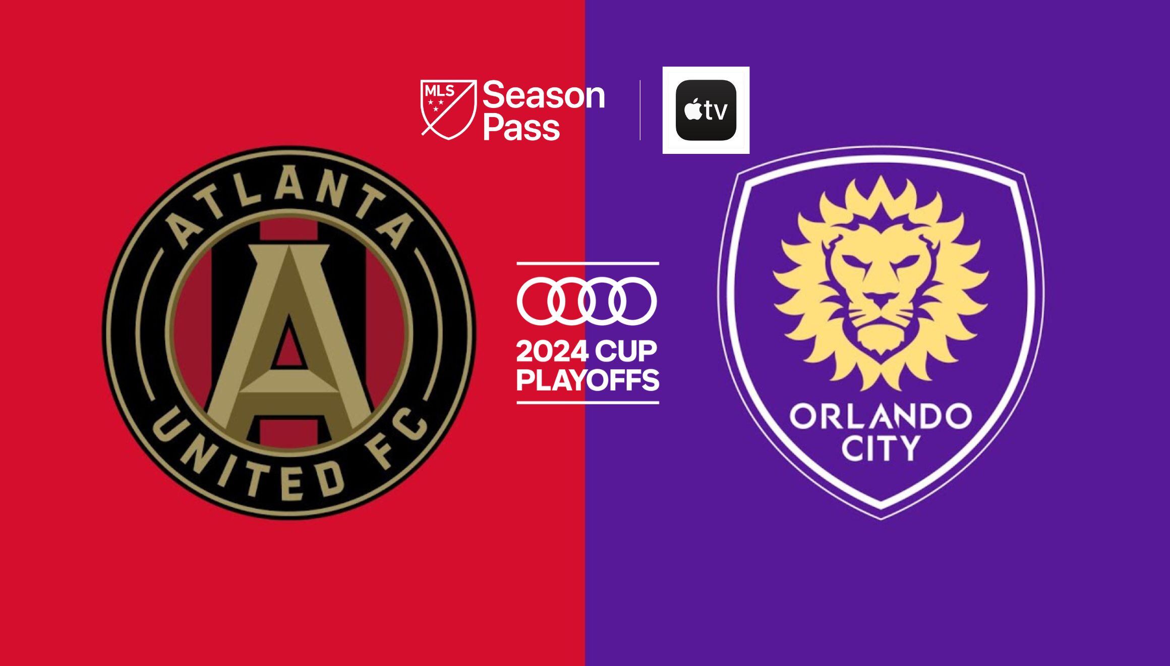 Stream the Southern Derby on MLS Season Pass! Catch the Atlanta United vs. Orlando City playoff clash live on Apple TV. Don't miss a moment of the excitement. | Photo by Depor Composition