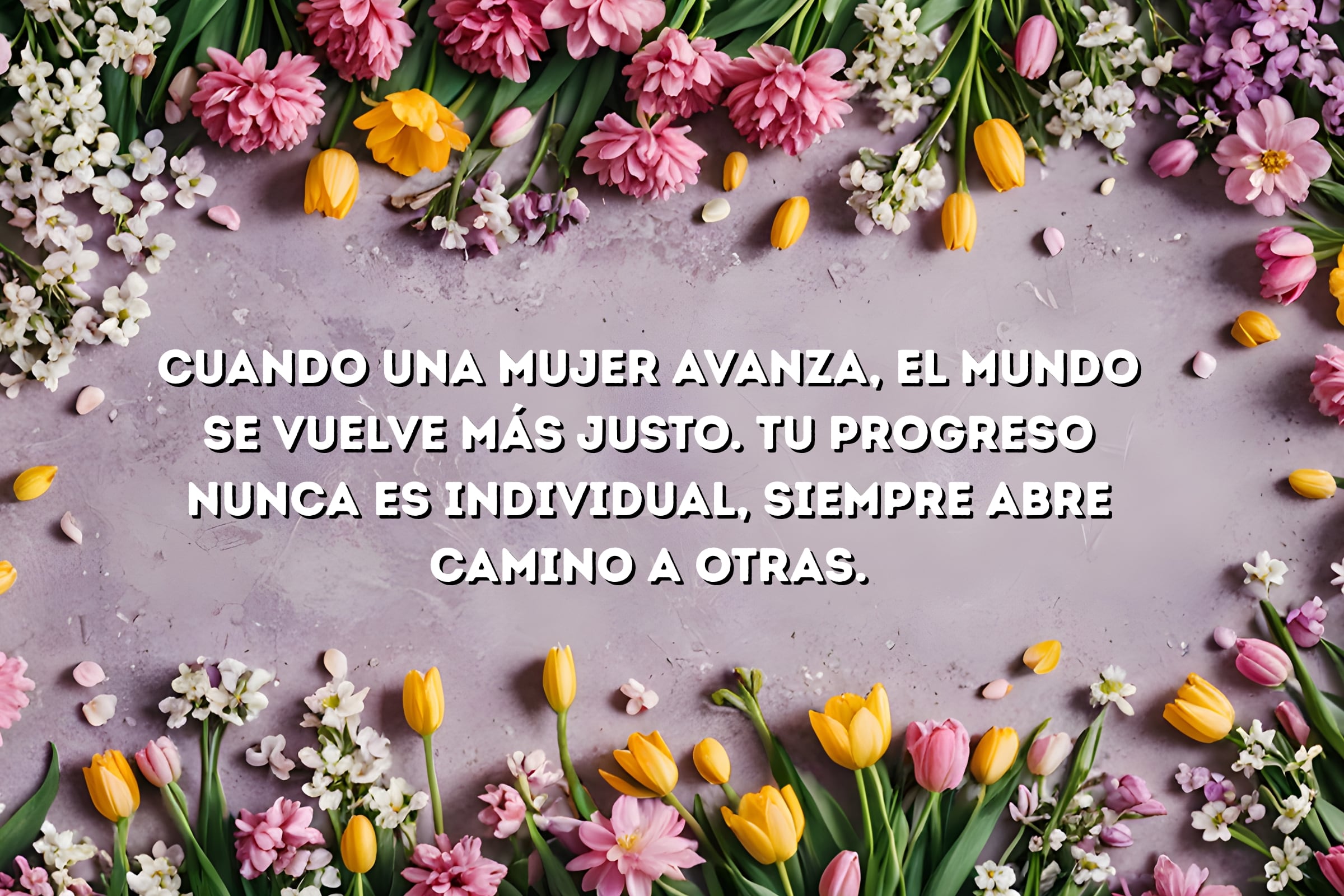 Dedica estas frases emotivas por el Día Internacional de la Mujer. (Crédito: freepik)