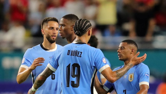 Uruguay sufrió más de lo esperado para obtener sus primeros tres puntos en la Copa América 2024. (Foto: AFP)