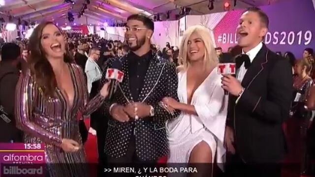 Premios Latin Billboard 2019: Anuel AA y Karol G llegaron a la gala y hablaron sobre su posible matrimonio
