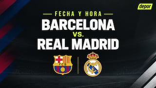 Por la fecha 10 de LaLiga, Barcelona vs. Real Madrid: fecha, horarios en el mundo y canales de transmisión por el clásico