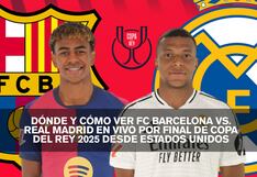 Dónde se vio FC Barcelona vs. Real Madrid por la final de Copa del Rey desde EE.UU. en TV y Online