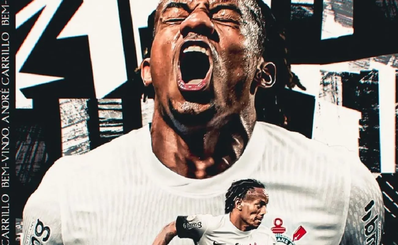 André Carrillo fue anunciado en ese 2024 por el equipo brasileño. (Foto: Corinthians)