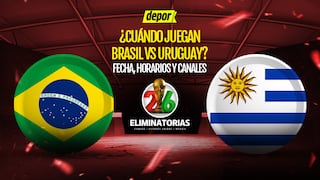 Cuándo juegan Brasil vs. Uruguay por las Eliminatorias 2026