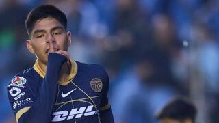 Piero Quispe emocionado por su gol con Pumas: “Un clásico no se gana todo los días”