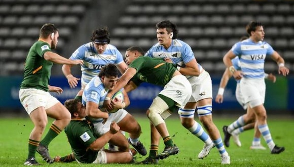 Los Pumitas de Argentina cayeron ante Sudáfrica por la jornada 3 del Mundial de Rugby Sub-20 (Foto: @Thinuz Maritz / Gaspafotos)