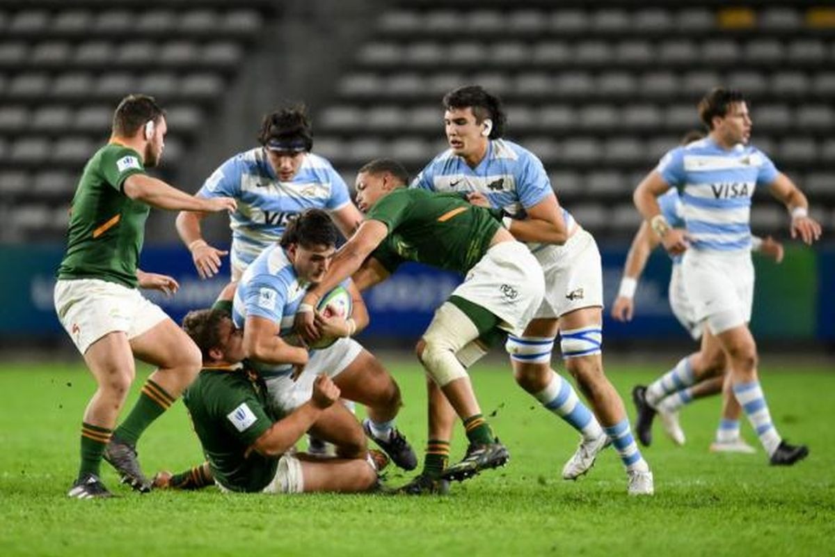 Los Pumitas de Argentina cayeron ante Sudáfrica por la jornada 3 del Mundial de Rugby Sub-20 (Foto: @Thinuz Maritz / Gaspafotos)