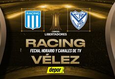 Racing vs. Vélez: canales confirmados y horarios de TV por Copa Libertadores