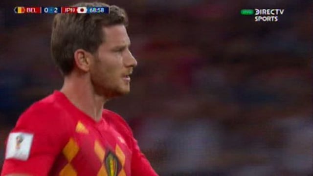 Golazo de cabeza: Vertonghen descontó para Bélgica ante Japón [VIDEO]