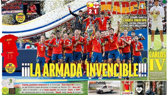 La reacción de la prensa internacional por la cuarta Eurocopa de España