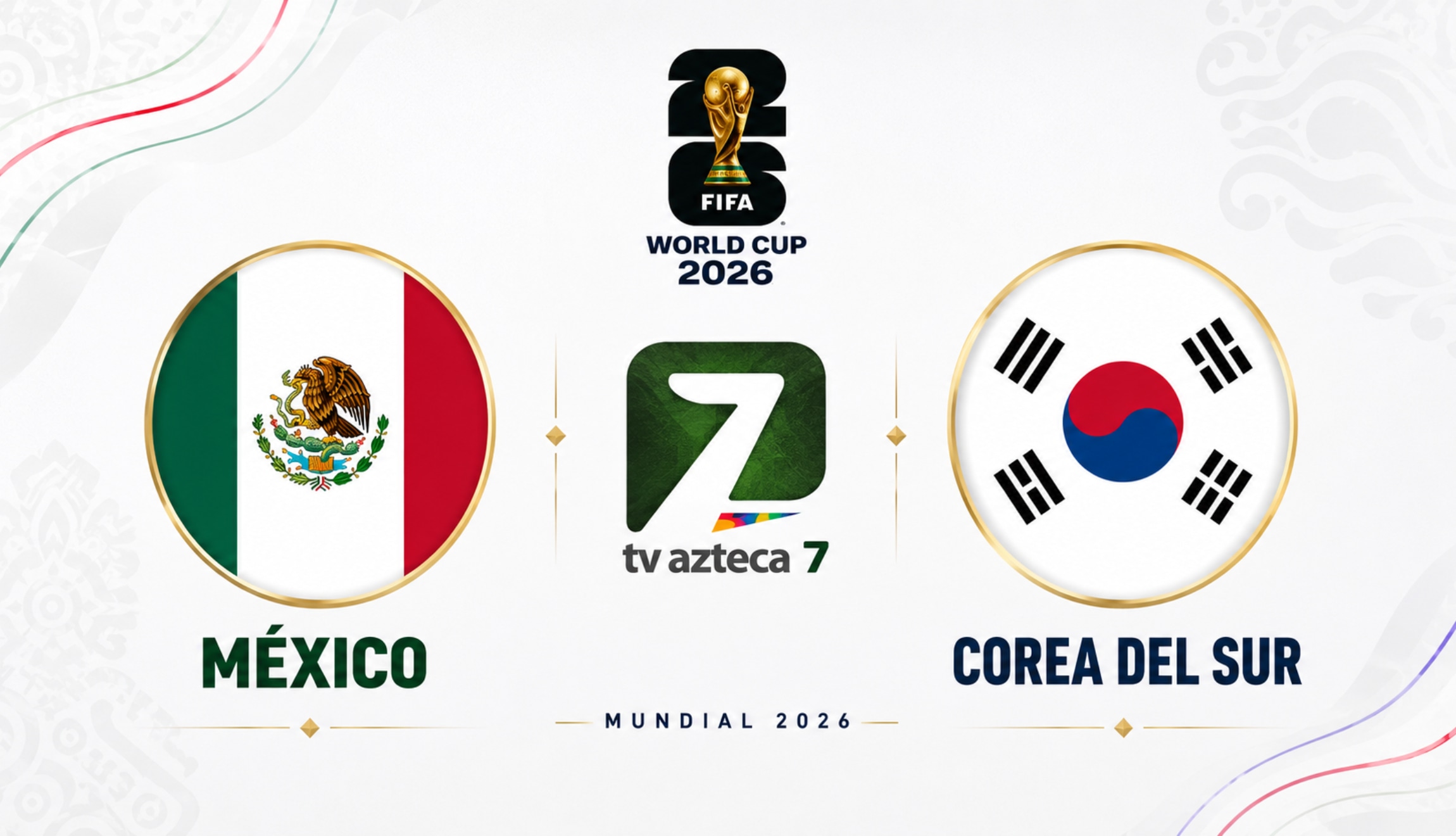 Señal de TV Azteca y Azteca Deportes para ver el partido de México vs. Corea del Sur en directo, este jueves 18 de junio, por la Jornada 2 del Mundial de Fútbol 2026. (Foto: Imagen creada por Depor utilizando la IA de Chat GPT)