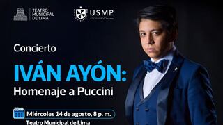 Concierto de Iván Ayón: homenaje a Giacomo Puccini