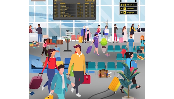 DESAFÍO VISUAL | ¡Ponte a prueba con este desafío visual! Intenta detectar los siete artículos extraviados en el aeropuerto en menos de 35 segundos. | Credito: AIRPORT PARKING & HOTELS