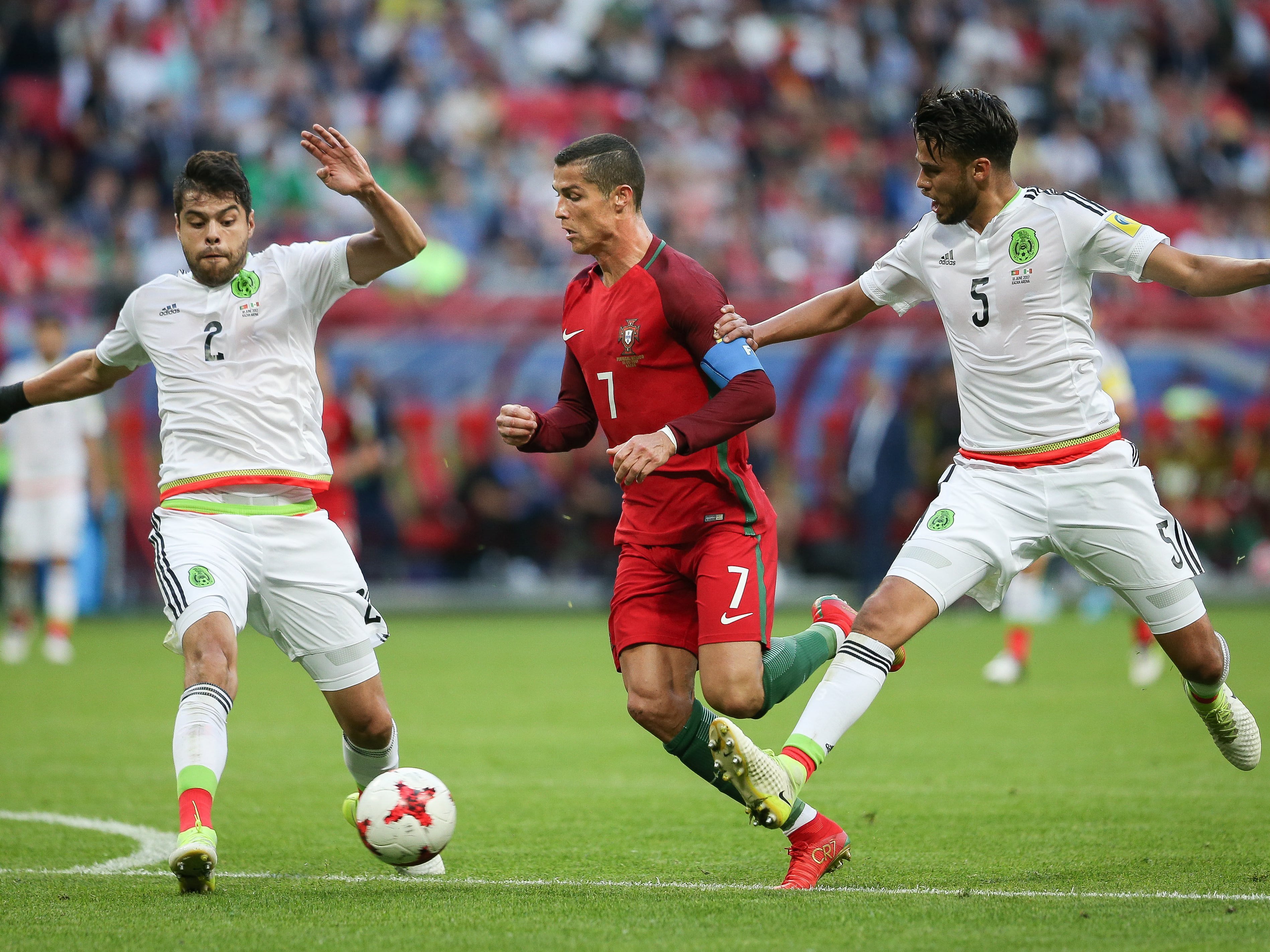 Portugal vs México se enfrentaron en la Copa Confederaciones 2021. (Foto: EFE)