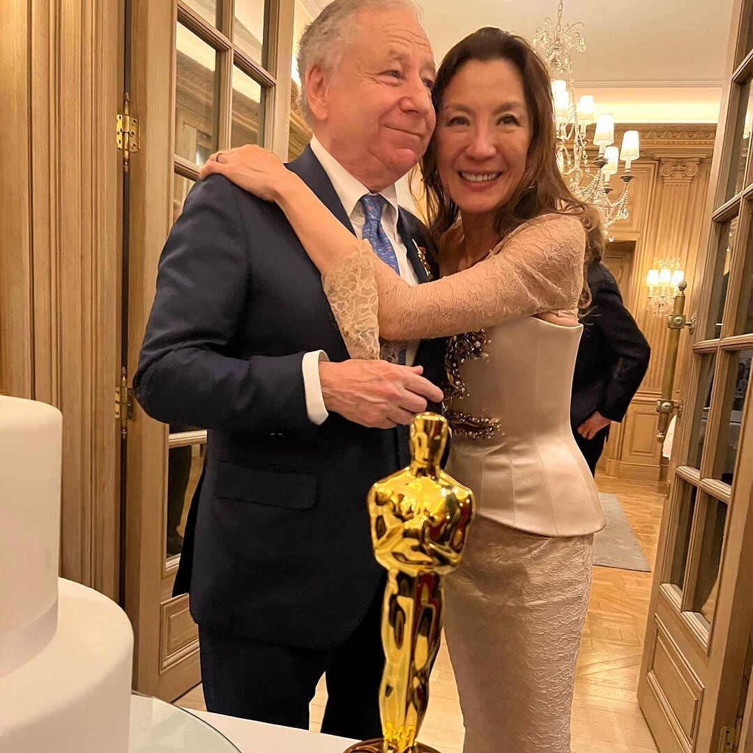 Michelle Yeoh y Jean Todt (Foto: Felipe Massa/Instagram)