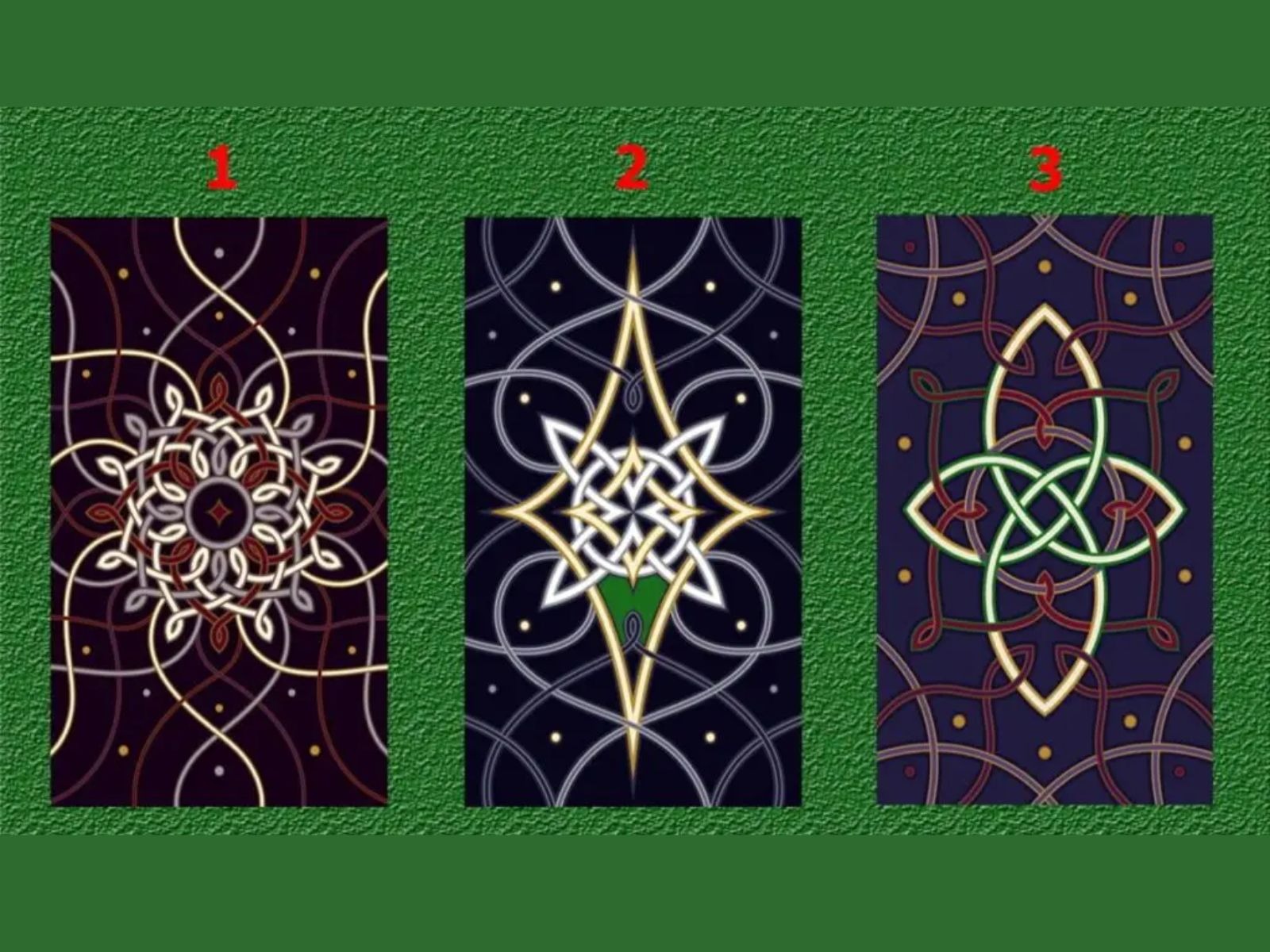 TEST VISUAL | Podrás escoger una carta que te presenta la prueba mental. (Foto: Namastest)