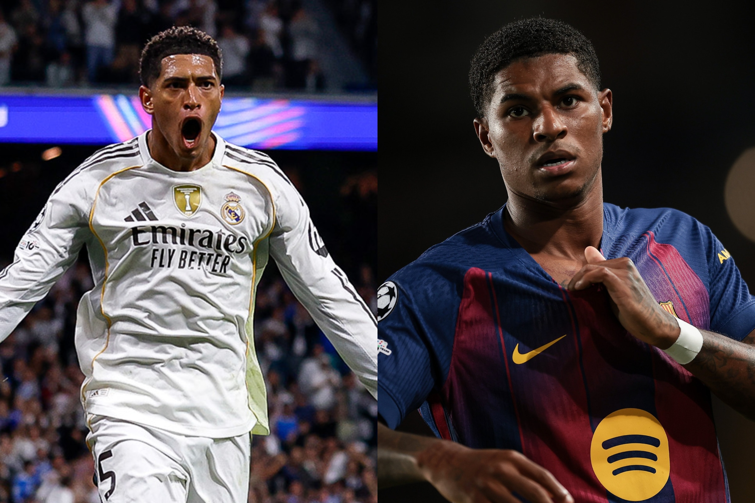 Check out the kick-off time for Real Madrid vs. Barcelona and all the TV channels to watch de match this Sunday 26th. (Photo: @realmadrid / @fcbarcelona / Depor)