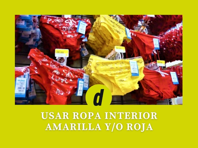 Una superstición procedente de América Latina dice que llevar ropa interior roja en Nochevieja atraerá la pasión romántica a tu vida. Otra leyenda latinoamericana dice que la ropa interior amarilla atrae el éxito económico. Depende de ti qué es lo que quieres que te depare este 2024. | Crédito: laverdadnoticias.com / Referencial