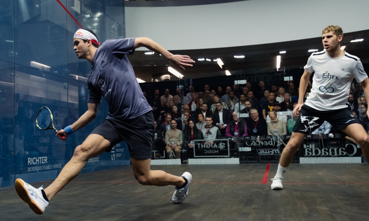 Diego Elías venció a Farkas Balazs y clasificó a la final del Canadian Open. (Foto: PSAWorldTour)