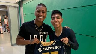 Tras el empate entre Santos y Pumas: Piero Quispe le regaló su camiseta a Pedro Aquino