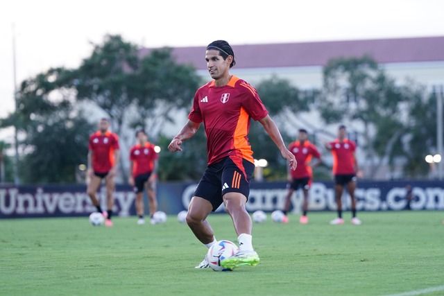 Selección Peruana realizó su último entrenamiento en Miami. (Foto: FPF)