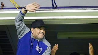 Salta de alegría: el festejo de Maradona luego del título de Boca Juniors en la Superliga