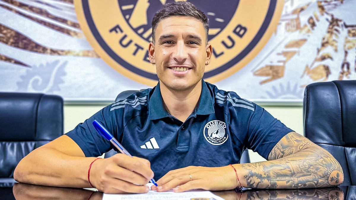 Cuando llegó Facundo Callejo firmó contrato hasta diciembre del 2025. (Foto: Cusco FC)