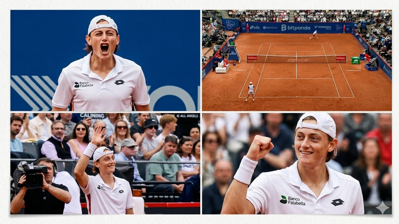 Ignacio Buse hizo historia al llegar desde la fase previa del torneo ATP y coronarse campeón. (Fotos: Getty Imagen)