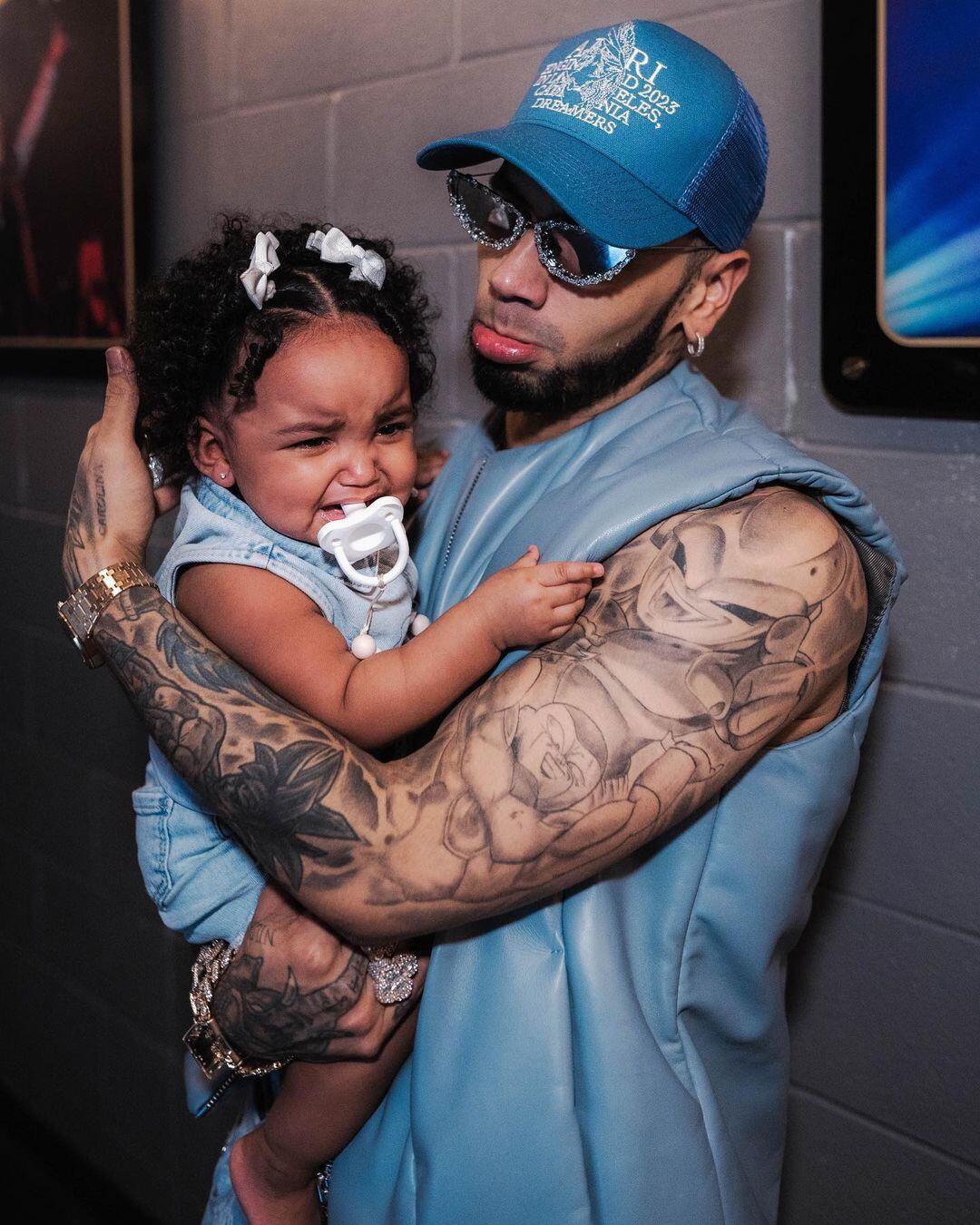 Anuel AA, en algunas ocasiones, ha presumido a su hija Cattleya en redes sociales (Foto: Anuel AA / Instagram)