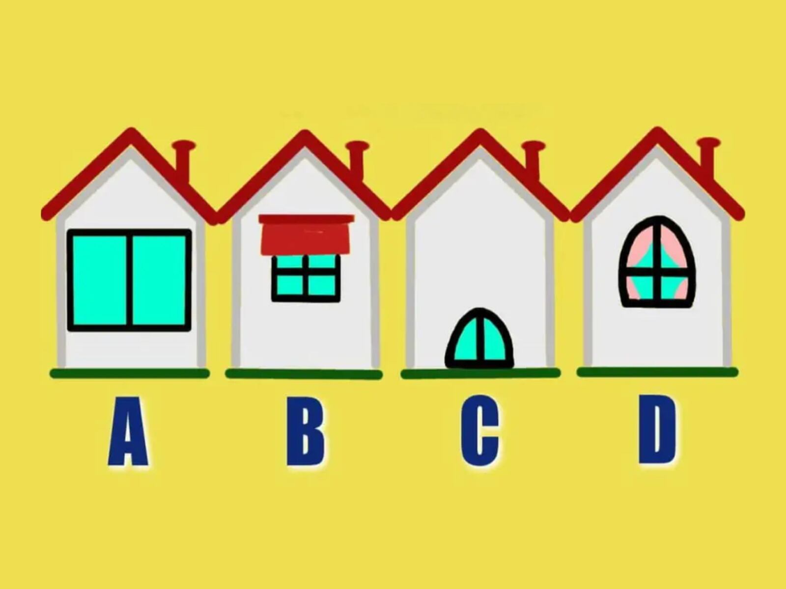 TEST VISUAL | Esta imagen te muestra cuatro casas distintas. Escoge una. (Foto: namastest.net)