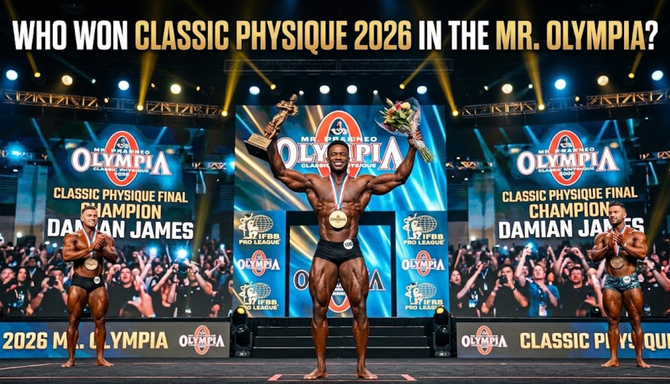 Find out which competitor won the 2026 Classic Physique title at Mr. Olympia, which took place this Friday, September 25. (Photo: Created by Depor using Gemini AI)
