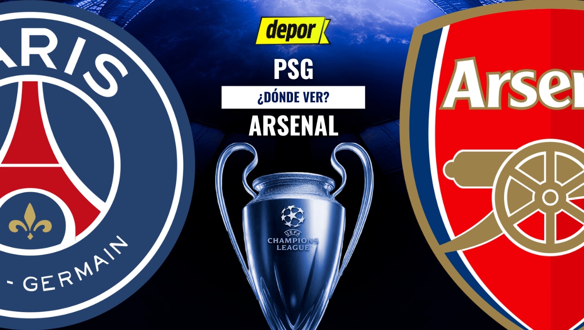 PSG vs. Arsenal se enfrentan por la final de la Champions League, partido que se transmitirá por ESPN, Disney Plus, TNT Sports, HBO MAX y Movistar Liga de Campeones. (Diseño: Depor)