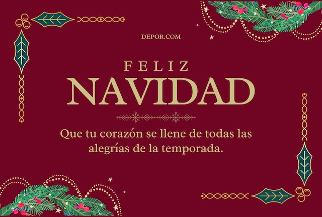 Feliz Navidad: Que tu corazón se llene de todas las alegrías de la temporada. | Crédito: Canva / Composición Depor