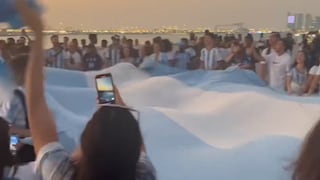 Qatar se pinta de albiceleste: hinchas argentinos dieron banderazo para alentar a su selección
