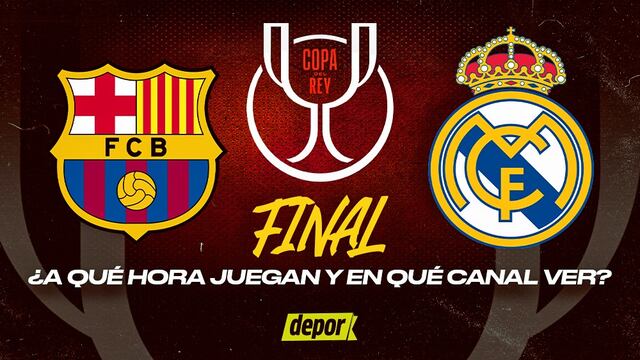 Barcelona y Real Madrid se enfrentan por la final de la Copa del Rey. (Diseño: Christian Marlow)